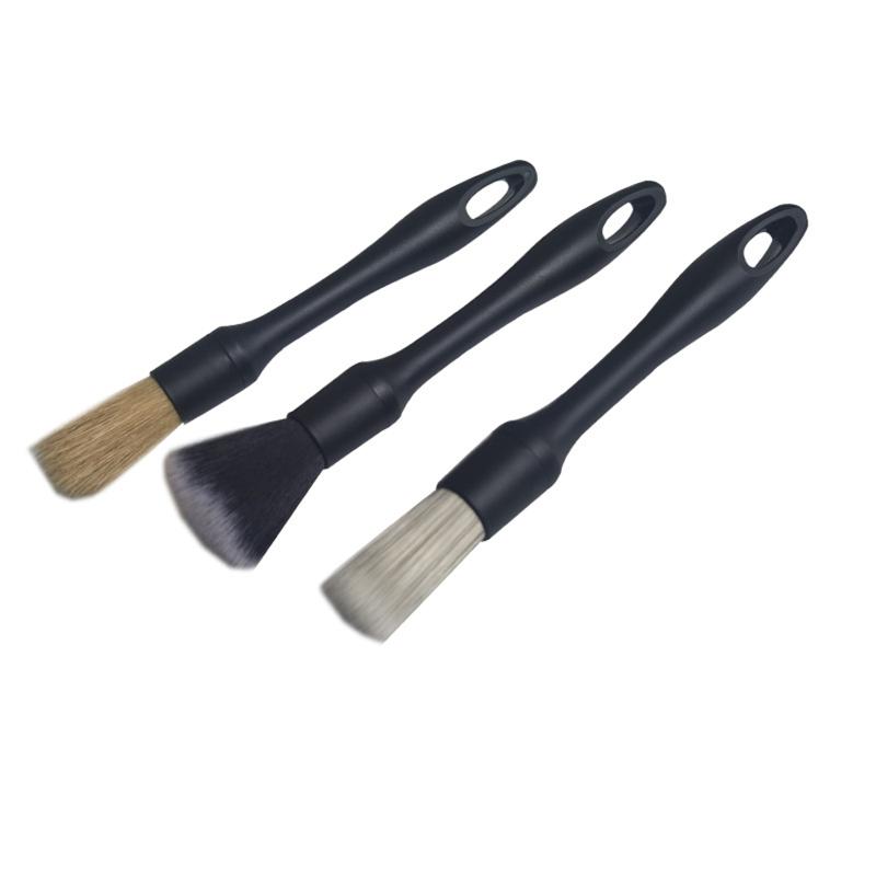 3Pcs Car Detailing Brush Set Soft Bristle Car Cleaning Brush Tire Wheel Brush