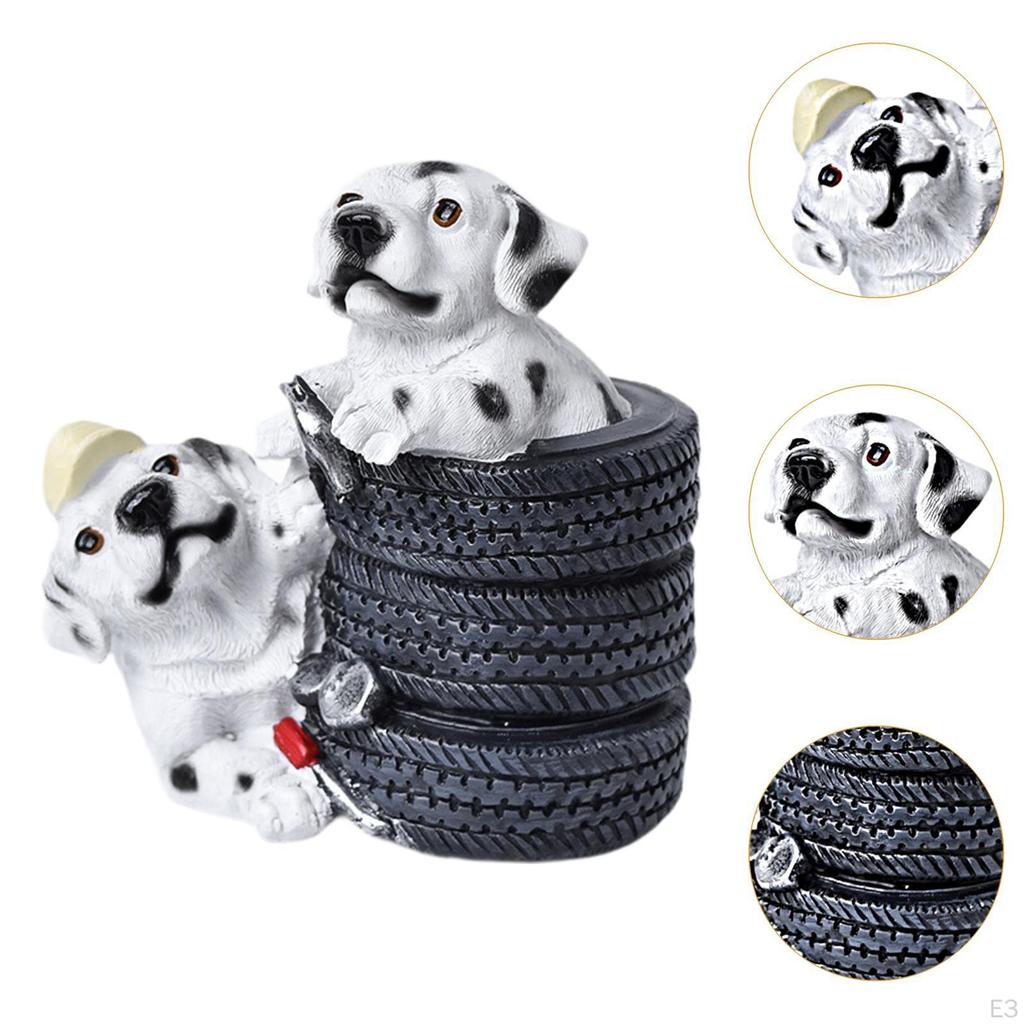 Dog Figurine Piggy Bank Money Save Saving Pot for Coffee Table Entryway Bookshelf