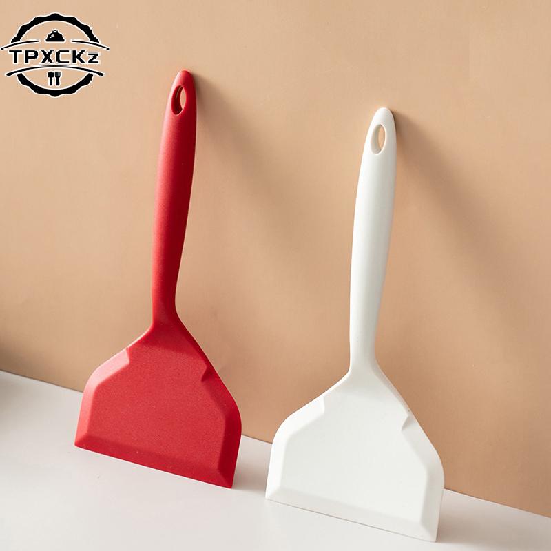 Household Food Grade Silicone Spatula Jade Cooking Spatula Non-stick Special Thick Egg Cooking Spatula Silicone Frying Spatula