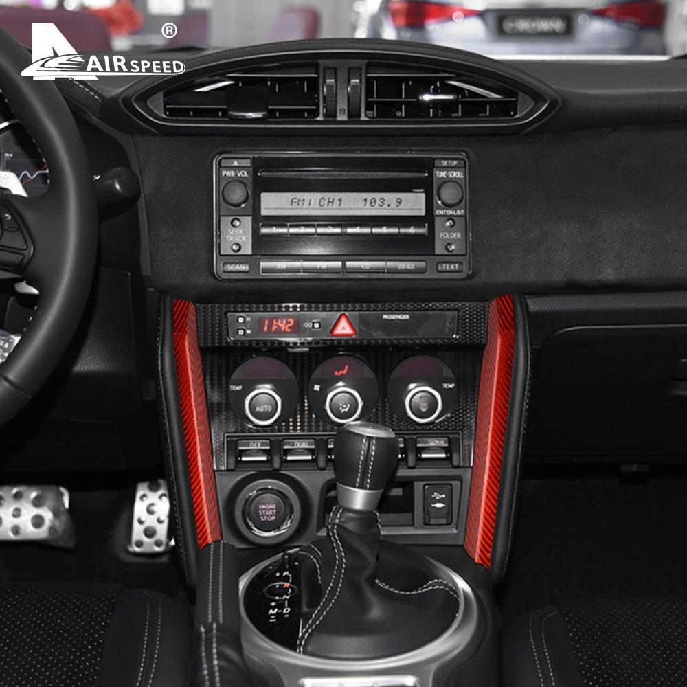 Für Subaru BRZ Toyota 86 2013-2020 Echte Hart-Kohlefaser-Zubehör Innenausstattung Auto Zentrale Steuerung Dekoration Abdeckung Aufkleber