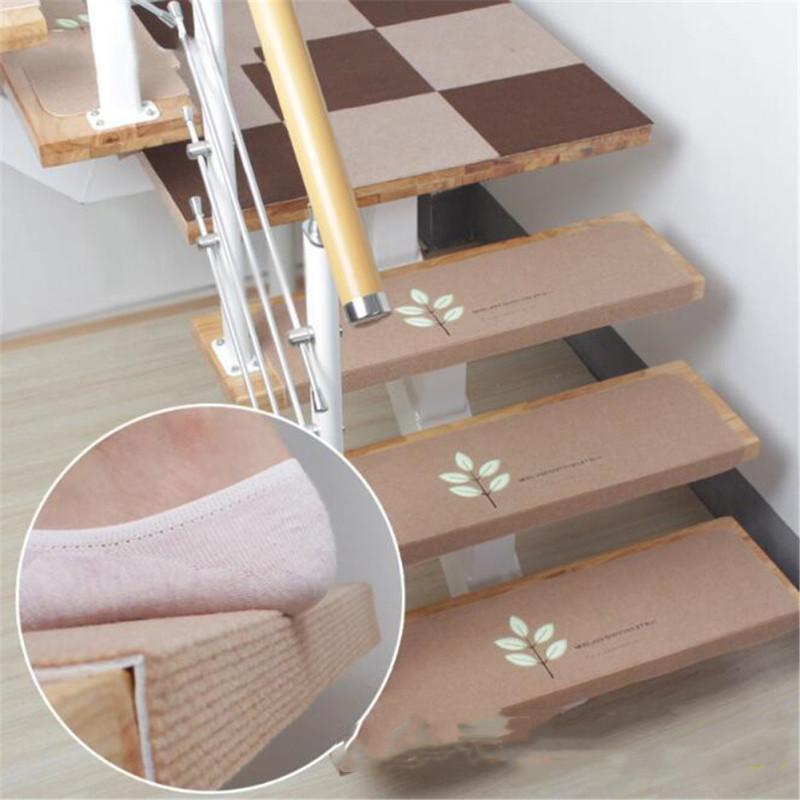 Non-slip  Floor  Mat Solid Wood Glue-free Self-adhesive Stair Mat Step Mat Carpet