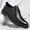 Men's Business Hollow Out Leather Sandals Comfortable Breathable Fashionable Gentleman Versatile Lace-Up Formal Shoes