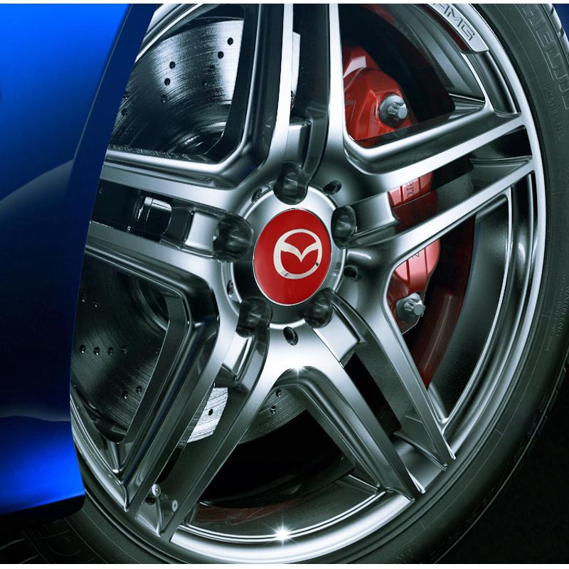 4Pcs 56mm Car Wheel Center Caps Hubcap Cover For Mazda CX5 MX5 3 CX50 CX90 CX30 CX9 Atenza Axela Demio EZ-6 MX-30 e-Skyactiv h2