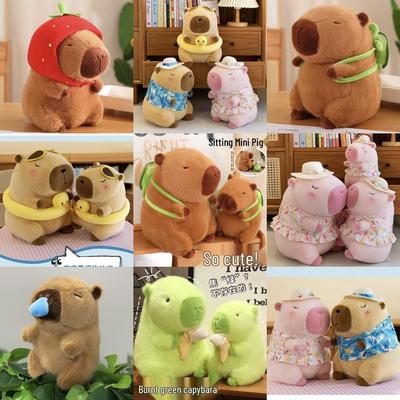 Adorable Plush Capybara Toy - Multiple Sizes - Cute Doll Girl Gift Stuffed Animal