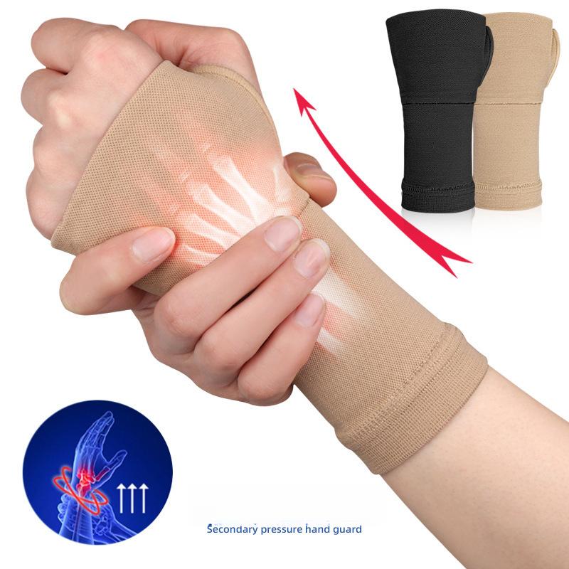 

Basketball Pressure Wrist Guard Female Sprain Summer Wrist Guard Male Sports Fitness Cover Scars, Hold Mouse Gloves S size (12-15cm)