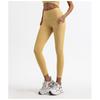 Export Cross-Border Stripes Pocket Yoga High-Waist Quick-Drying Sports and Fitness Running Silm Training Cropped Pants Long Pants