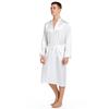 Men's Back Groom Groom Wedding Morning Robe Spring and Autumn Long Cardigan Home Nightgown Simulation Silk Can Be Worn Outside