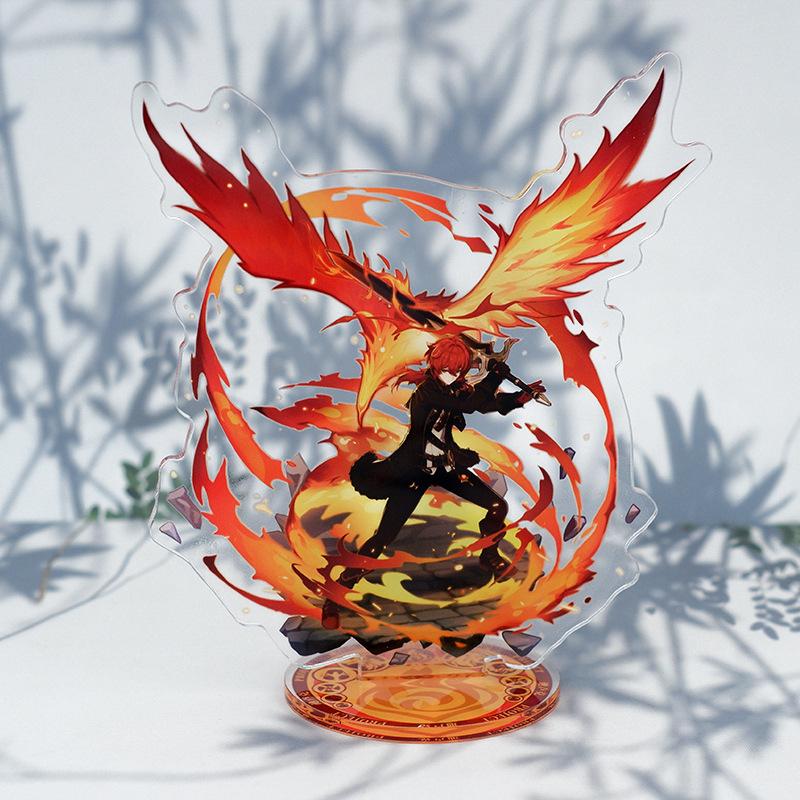 Genshin Anime Cartoon Acrylic Material Figure Puppet Doll Plate Desk Decor Standing Sign Game CollectionKids Collect Toys