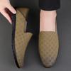 Daily Loafers Shoes Men Genuine Leather Soft Sole Solid Color Lightweight Breathable Classic Business Casual Men Shoes