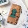 Fashion Alien Print Long Wallet Casual Portable Multifunctional Card Holder
