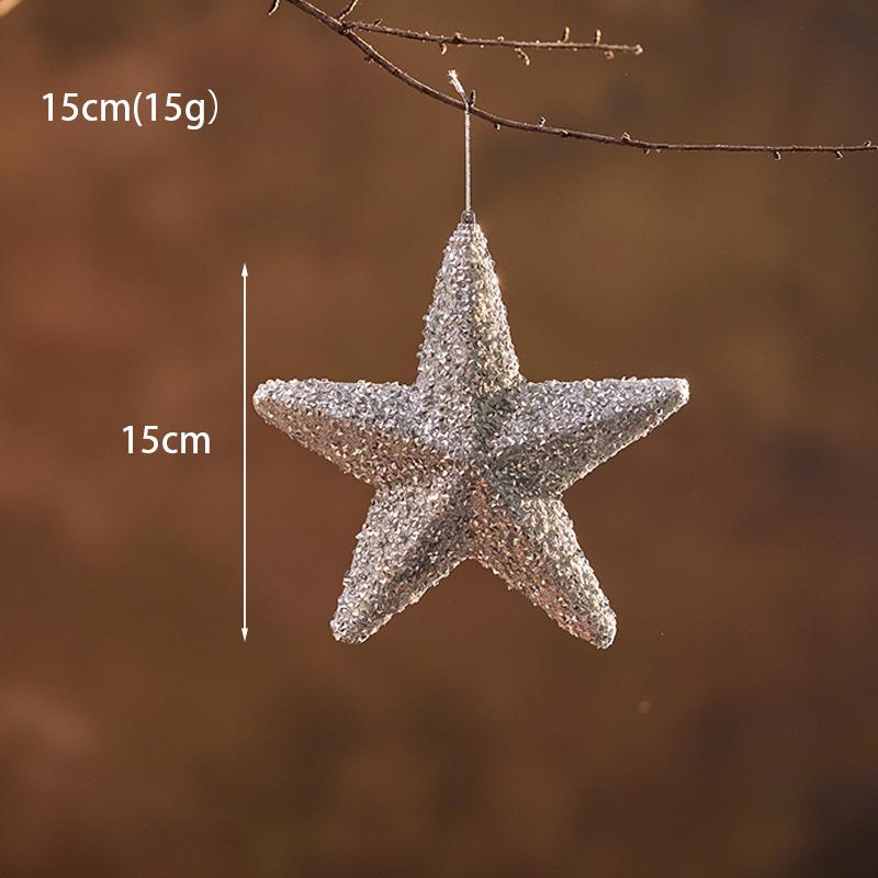 Luminous Christmas Ornaments: Star Tree Topper & Ball Set for Festive Decoration