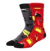 High Quality Combed Cotton Socks food Pattern Long Tube Funny Happy Men Socks Novelty Skateboard Crew Casual Crazy Socks