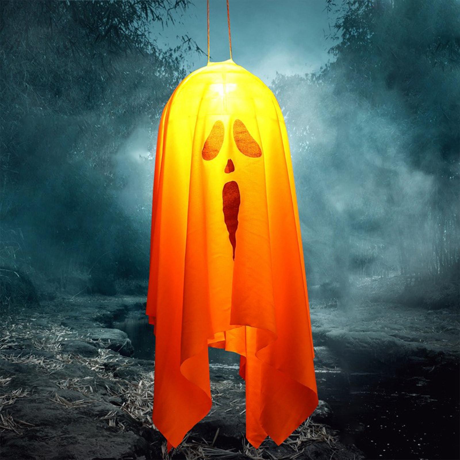 

Светодиодная ткань на Хэллоуин, Украшение серии Хэллоуин, Вечеринка на батарейках, Украшение для фестиваля во дворе. One Size