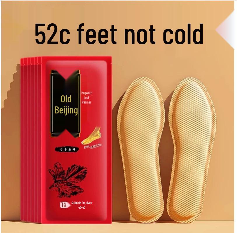 Disposable Self-Heating Mugwort Insoles for Winter