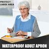 Mouwloze Eet Schortjes met Zakken Grote Bedekking Waterdicht Verstelbaar Kruimelvanger Schort Keukenschort voor Vrouwen Mannen Ouderen