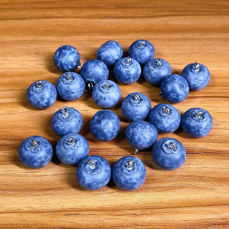 Blueberry Fruit Jewelry Pendant DIY Cute Food Earrings Necklace Keychain Accessories