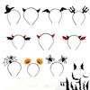 Decor Costume Accessory Devil Wing Halloween Hairbands Women Hair Hoop Spider Halloween Headband