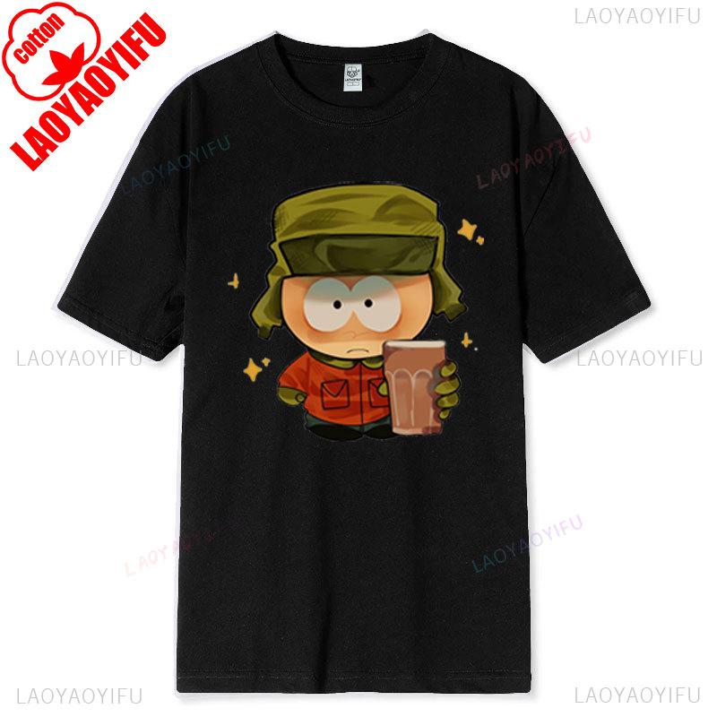 South Park Funny Cartoon Anime Graphic T-Shirt Soft Comfortable Cotton Unisex Round Neck Summer Fashion Tee for Men and Women