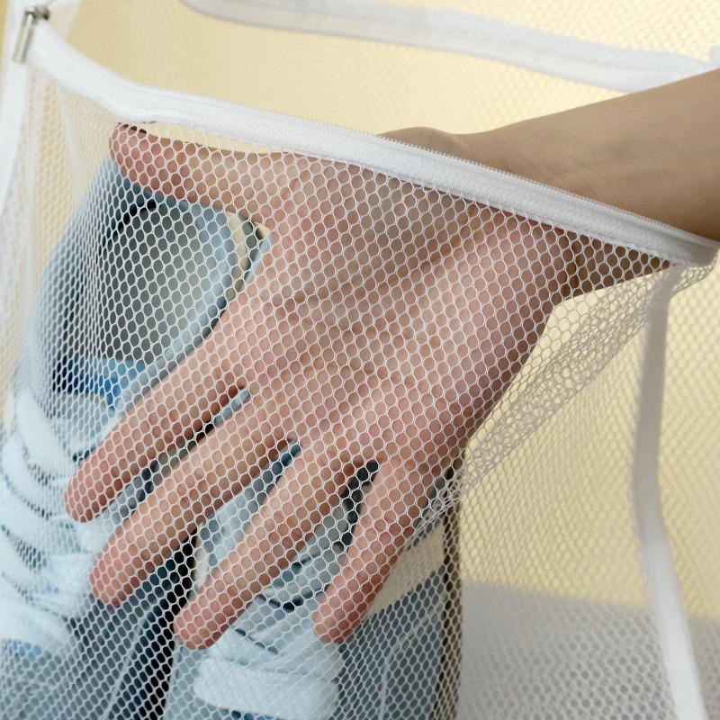 Sneaker Wash Bag Durable Fabric Thick Layer Laundry Bag for Shoes Clothing Airing Drying Net Bag Reusable for Women Men