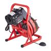 Drain Cleaner Machine Drain Auger 50FT X 1/2 Inch Manual Feed & 4 Cutters