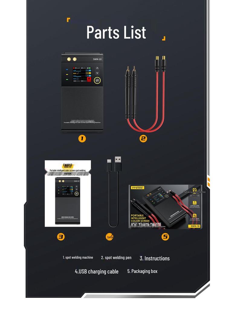 FNIRSI Handheld Spot Welder for 18650 Lithium Battery Nickel Sheets
