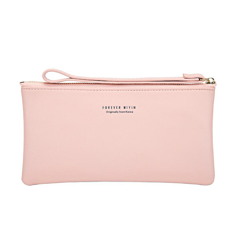 Transparent Touchable Phone Pocket Long Clutch Wallets For Women Pu Leather Female Wallet Ladies Clutches Card Purse