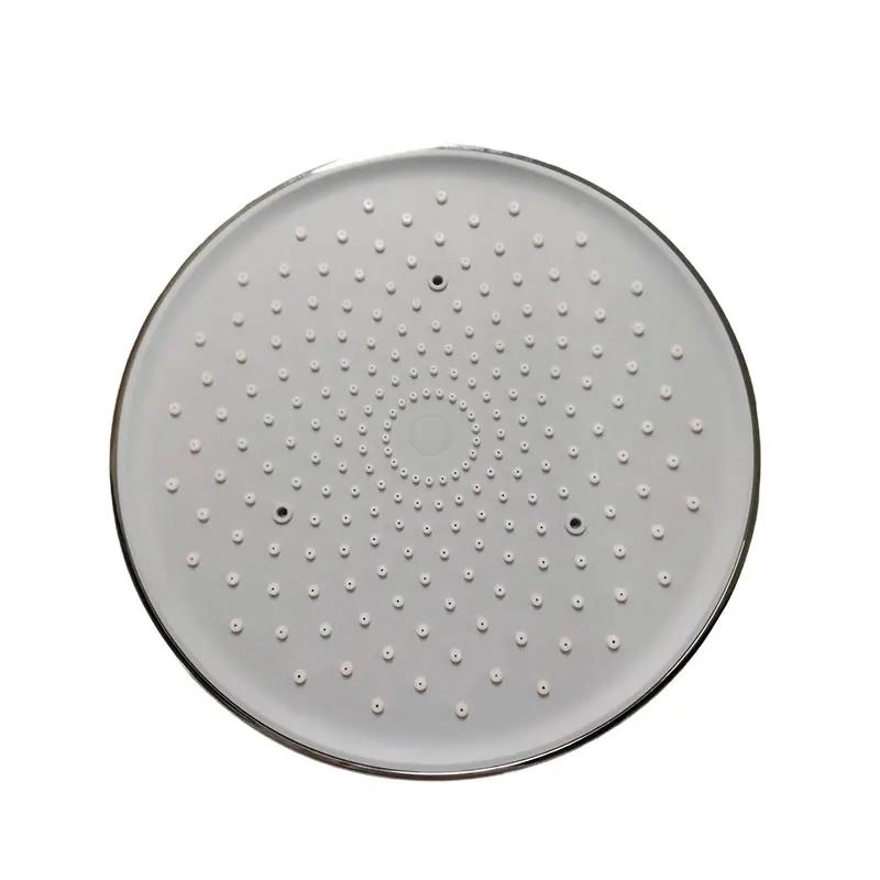 1pcs Bathroom Shower Round Large Flow Supercharge Ceiling Mounted Showerhead Comfort Pressurized Shower Head Large Shower Head