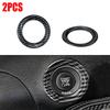 For Dodge Challenger 2015-2020 Engine Push Button Ring Molding Trim Carbon Fiber