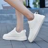 Summer Breathable Trendy Versatile Casual White Sneakers Youth Non-Slip Sports Thick-Soled White Shoes