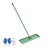 Lawn Leveling Rake, 48"x10" Level Lawn Tool, Heavy-duty Lawn Leveler with 78" Steel Extended Handle