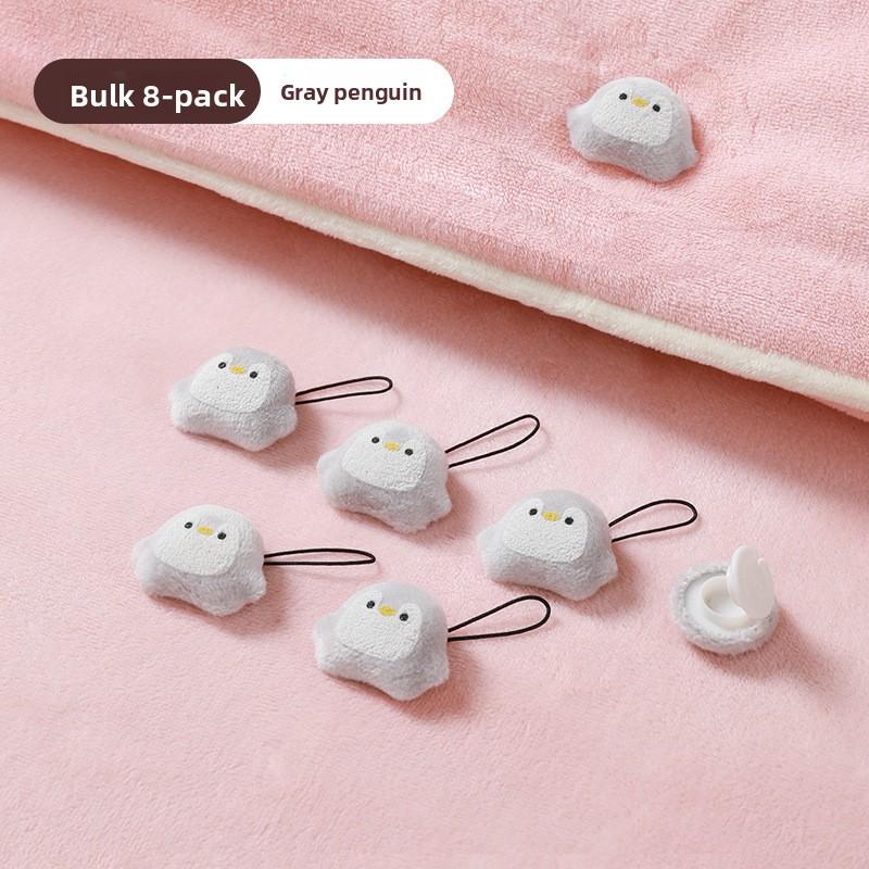 Needle-free Quilt Holder with Fleece Buckles, Quilt Cover and Quilt Cover, Cotton Quilt, Wrinkle-free Bed Sheet Holder