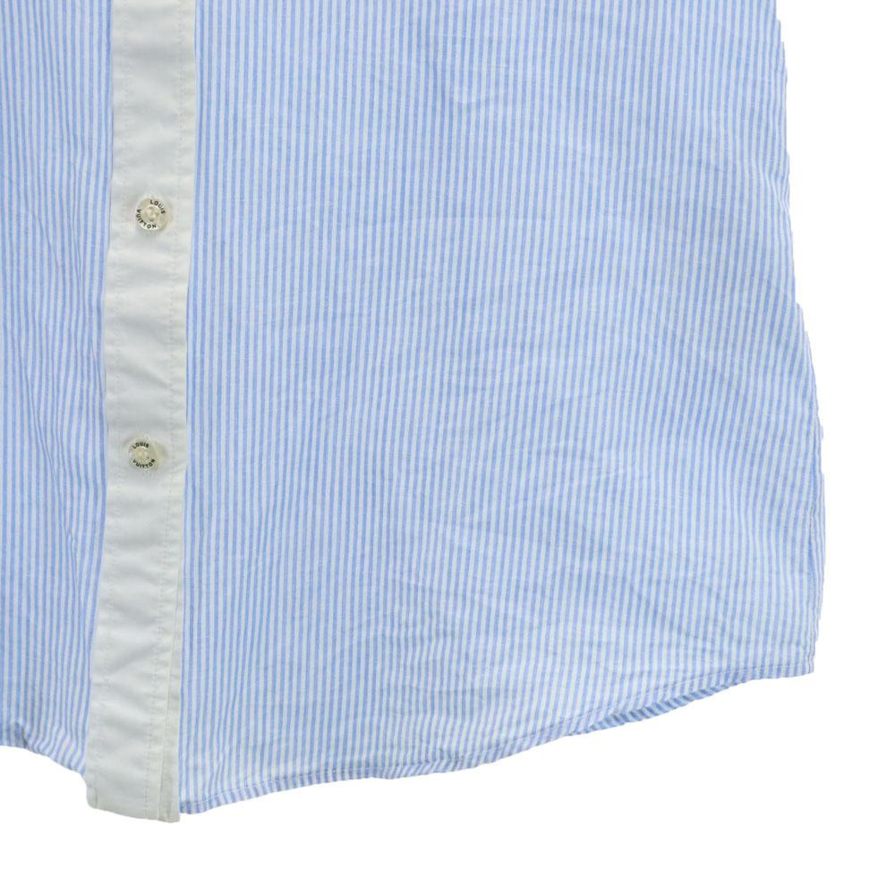 LOUIS VUITTON Made in France Long sleeve Cotton shirt 36 With ruffles Women Used