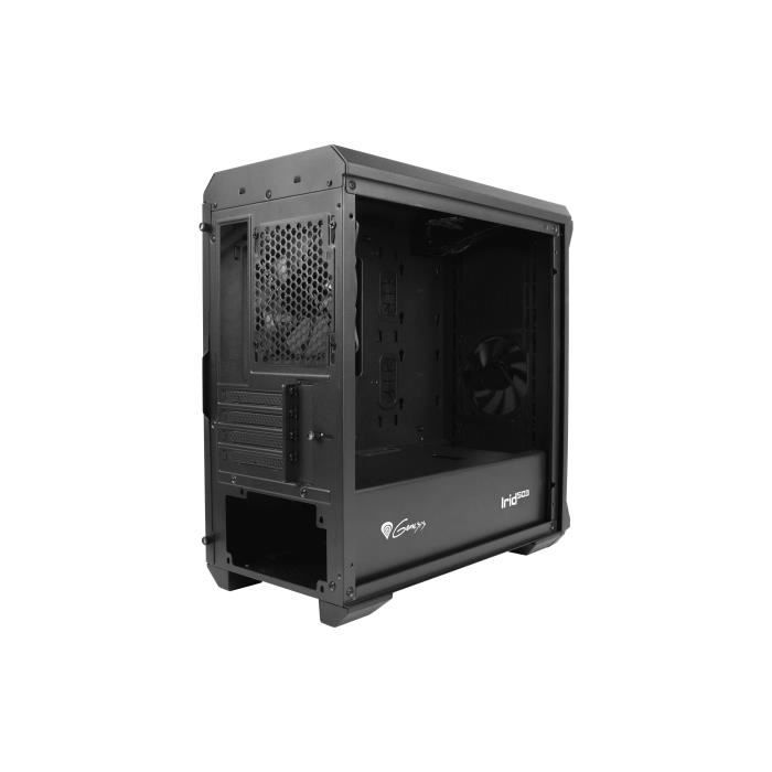 Boîtier Micro Tower - GENESIS - IRID 503 - Noir - Ventilateurs 120 mm - Compatibilité Micro ATX