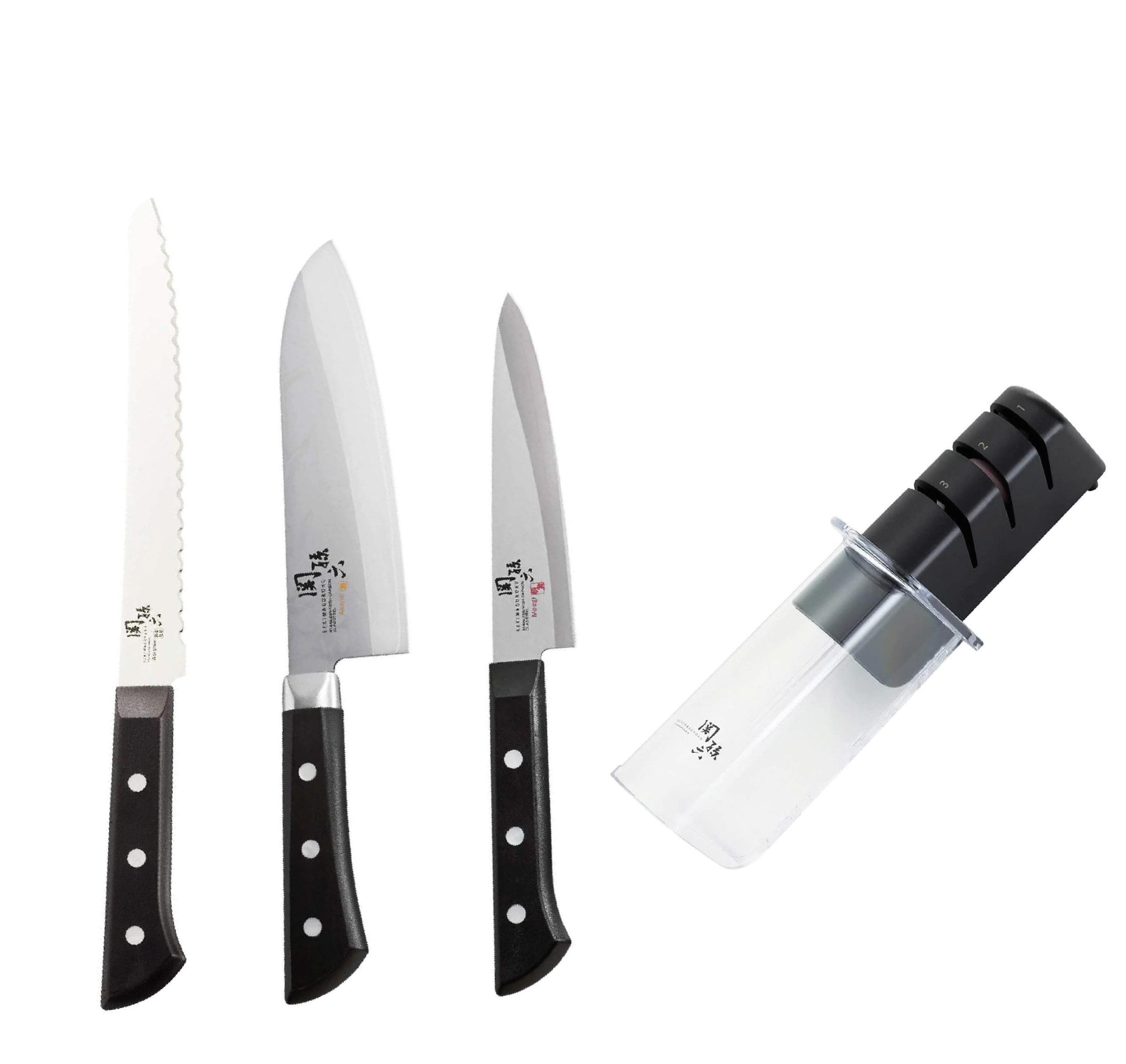 

KAI Seki Magoroku набор кухонных ножей + механическая точилка для ножей