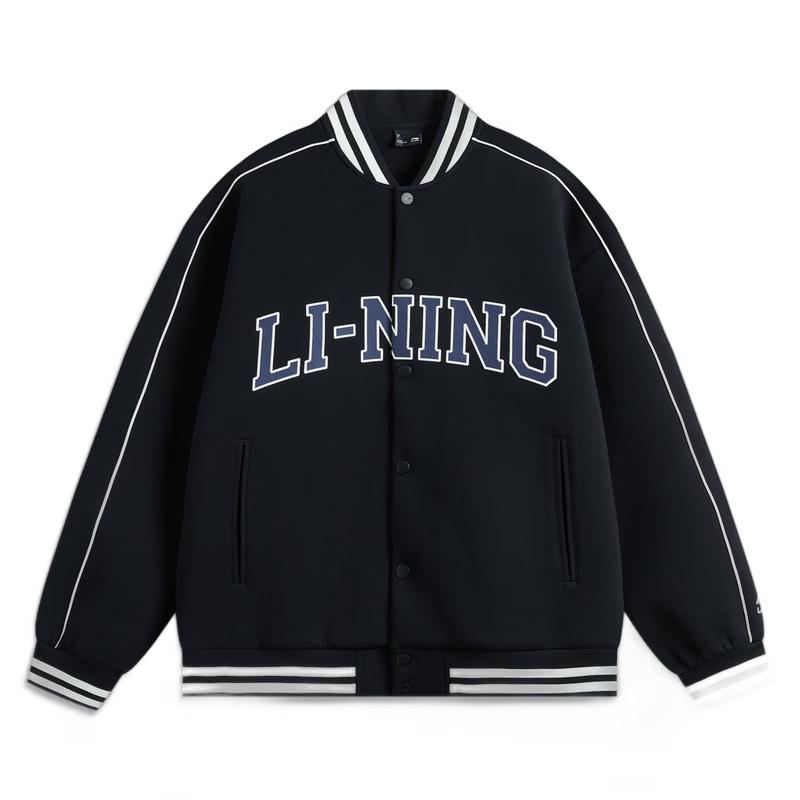 Li-Ning Unisex Baseball Collar Cardigan Sweatshirt