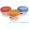 Skater Storage Container Set of 3 240ml Side Dishes Snoopy Watercolor Made in Japan SIJ3-A
