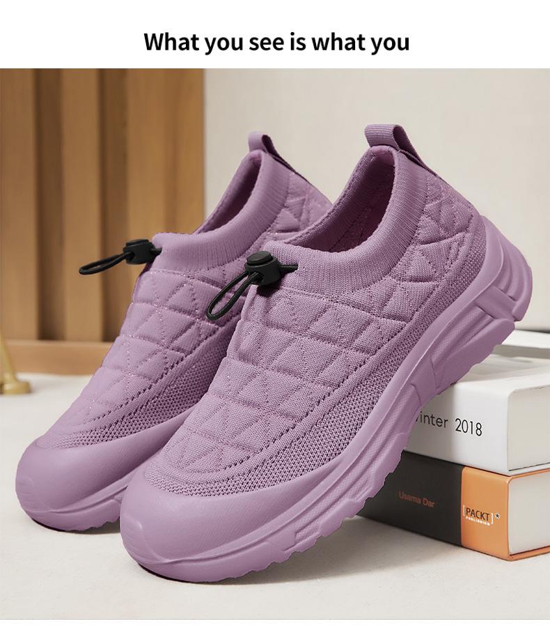 Women's Spring Soft Sole Slip-On Mom Shoes - Comfortable and Fashionable Old Beijing Style