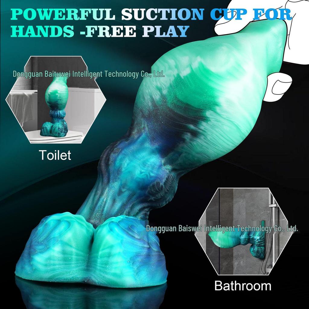 Barevný silikonový anální dilatátor a masturbační hračka inspirovaná zvířaty pro muže i ženy.