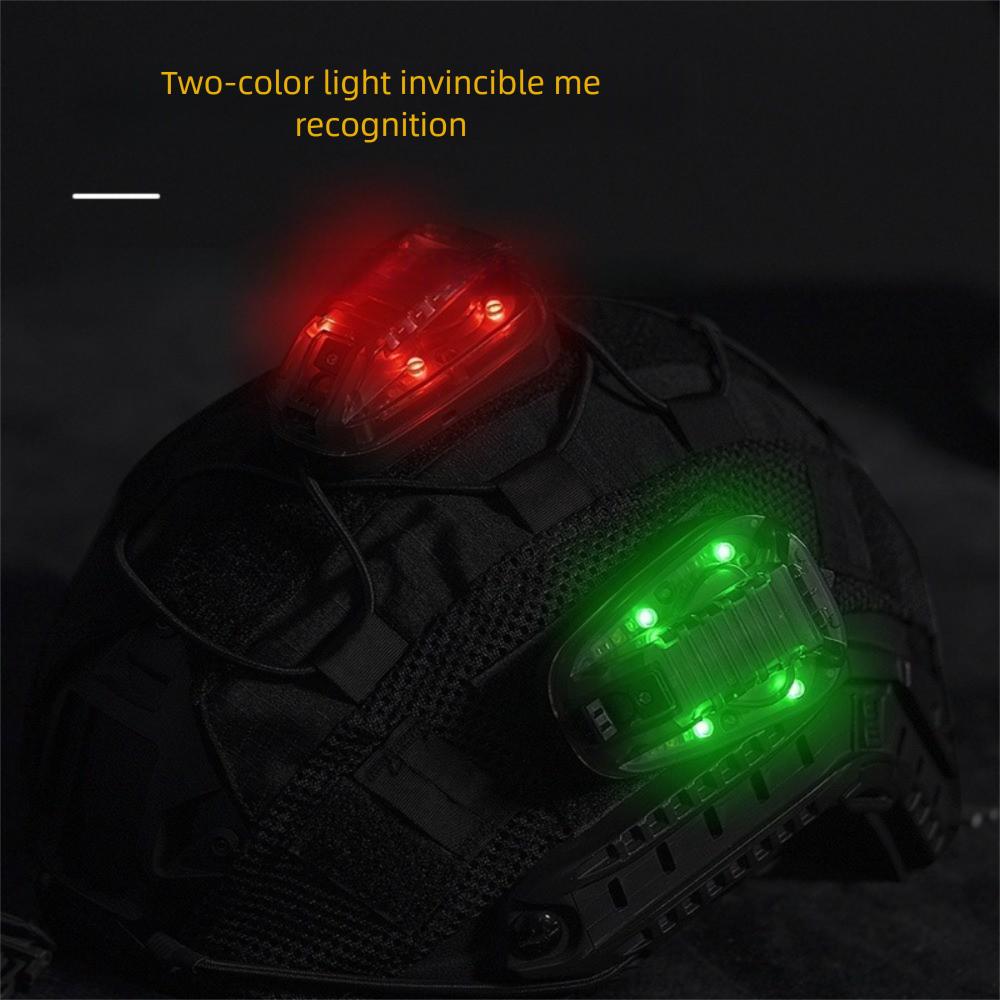 Waterproof Sports Helmet Light Multi-Color Helmet IR Lamp Safety Helmet Flashing Light  Hiking