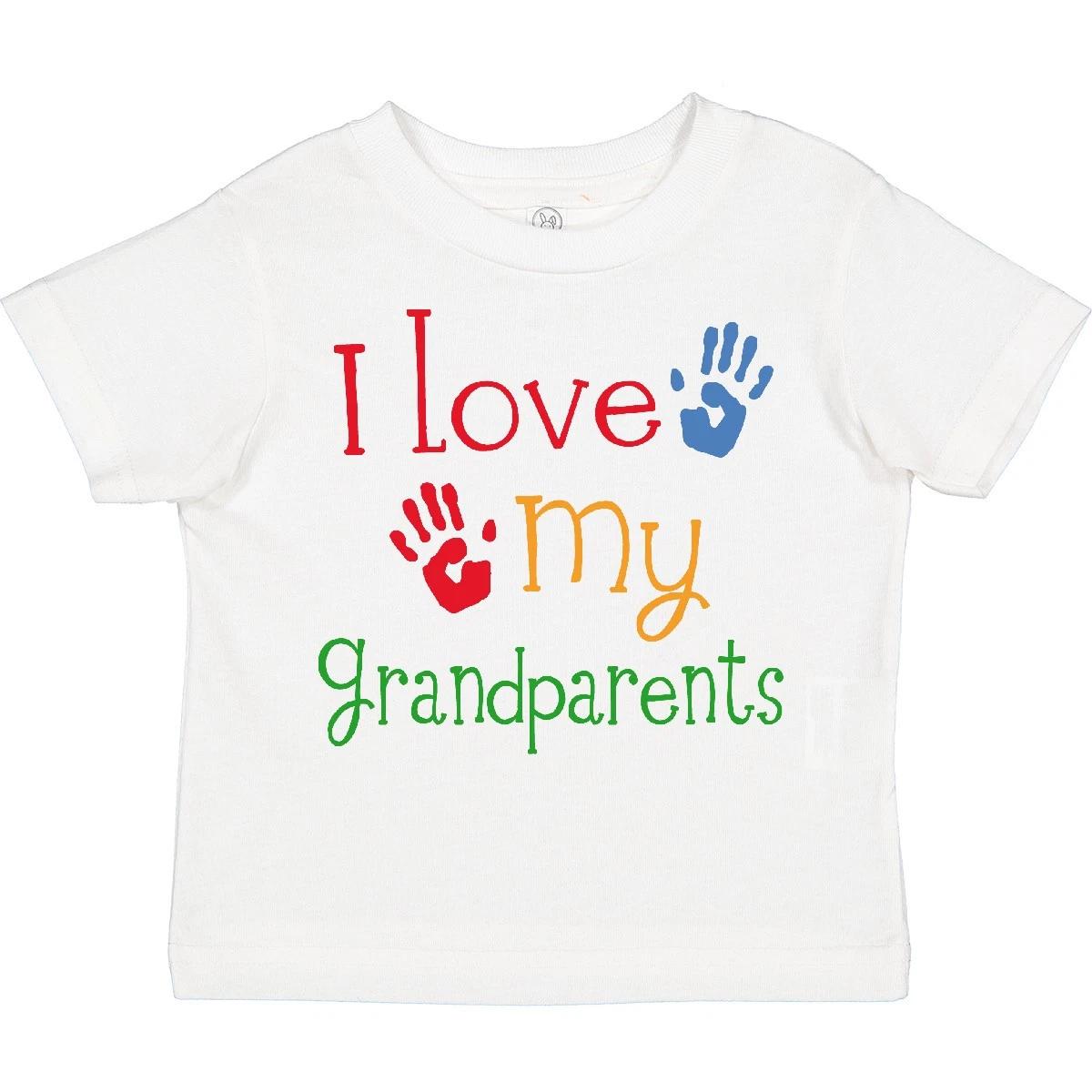 Inktastic I Love My Grandparents Toddler T-Shirt Grandkids Grandchild Grandson 130