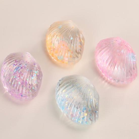 Clear Shell Squeeze Toy Stress Relief Glitter Stress Sugar Ball Sensory Toy Soft Decompression Fidget Toy Party Favors