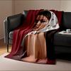 Cherry Pattern Red Blanket for All Seasons Blanket Lunch Break Throw Gift