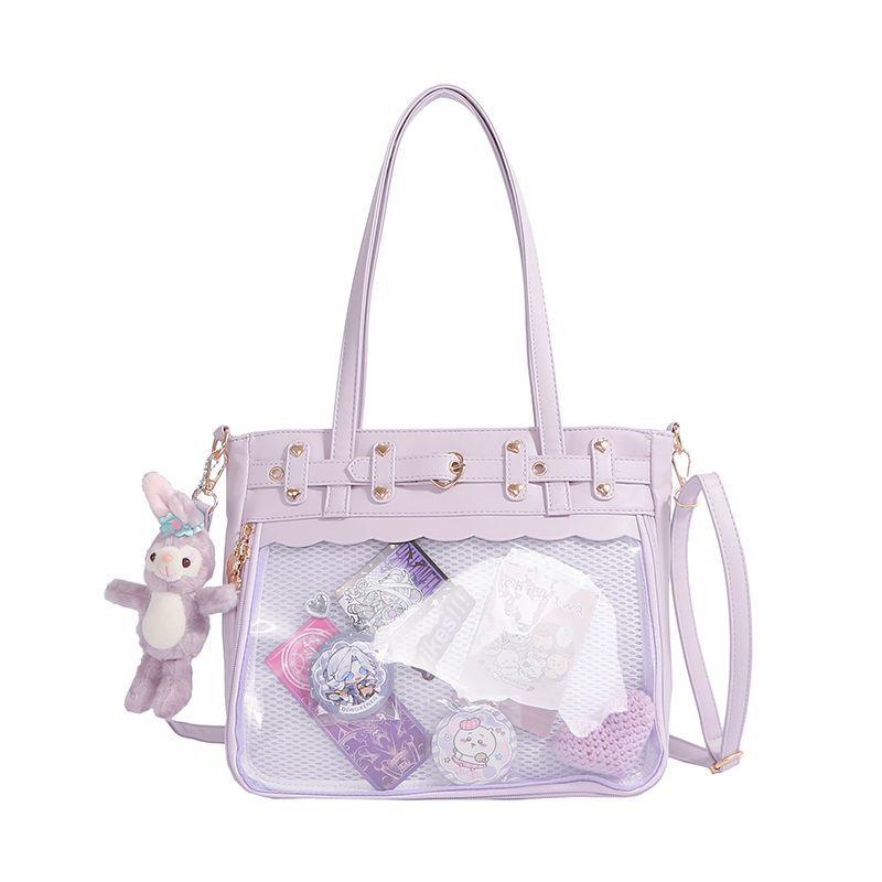 New Original Y2K Ita Bag Subculture Punk Goth Pu Large Capacity Crossbody Bag J Girls JK Uniform Shoulder Bag Ulzzang Itabag