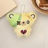 1Pc Mini Cartoon Plush Bear Doll Toy Keychain Sweet Cute Bag Pendant Charms Car Keyring Accessories For Girl Couples Kawaii Gift