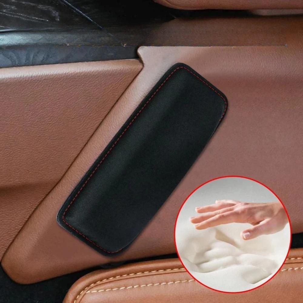 Knieschoner aus Wildleder fürs Auto, Innen-Kniepolster, bequeme, elastische Oberschenkelstütze aus Memory-Schaum, Innenausstattung