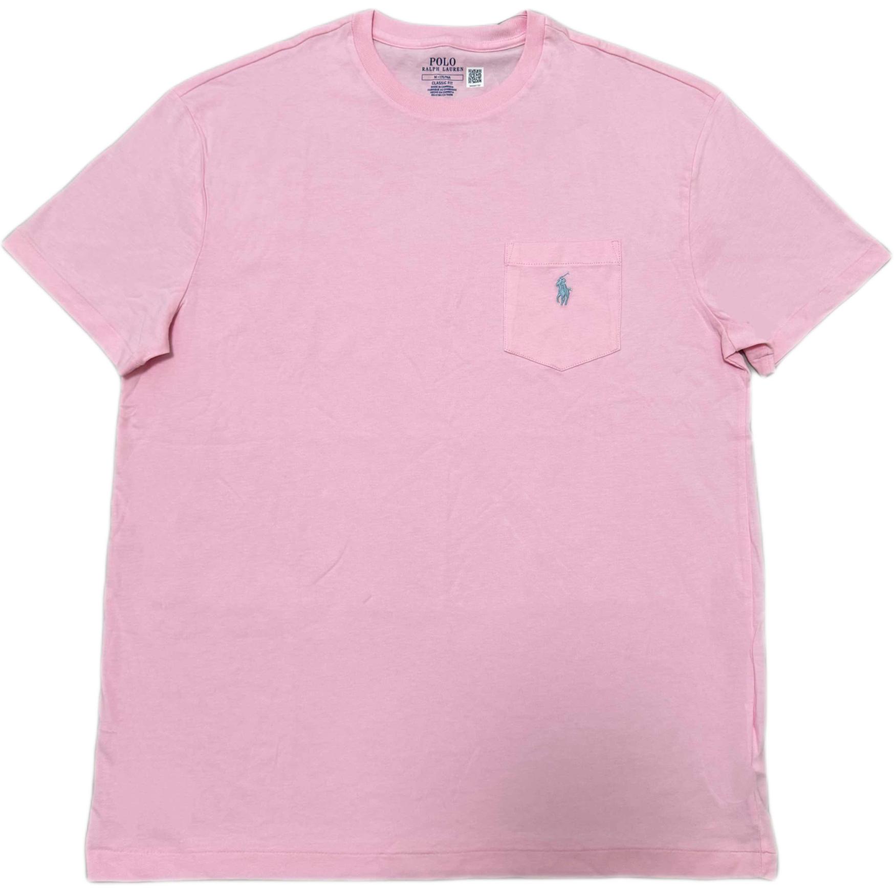

Polo Ralph Lauren Хлопковая футболка с круглым вырезом, карманом и коротким рукавом, Классическая версия, Мужские топы 710704248-266 M