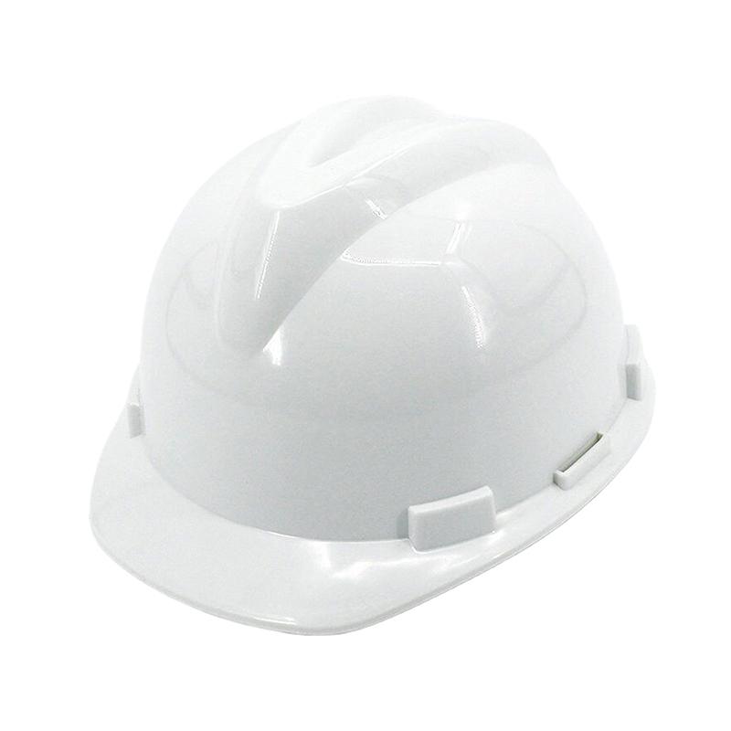 Capacete de Segurança PE em Forma de V Ajustável Fácil de Notar Para Trabalhadores da Construção Capacete Protetor Resistente a Impactos