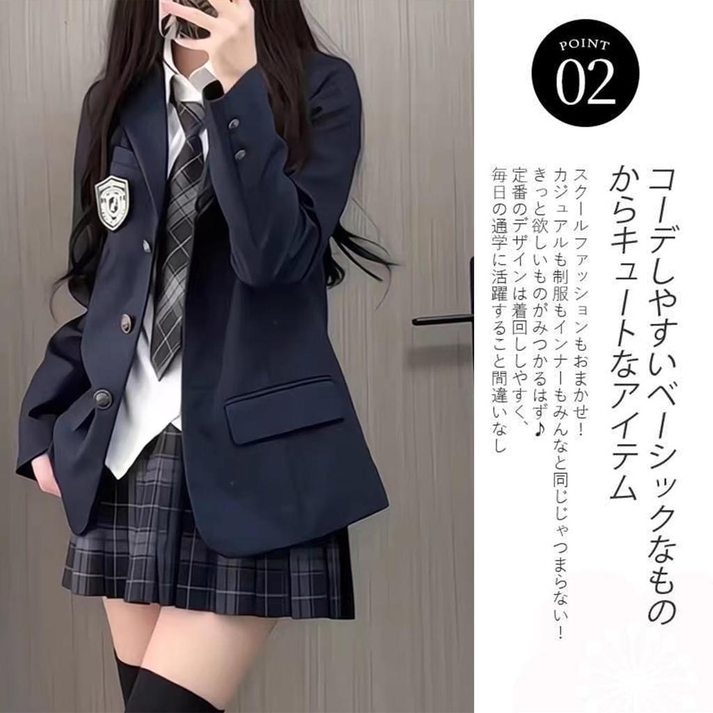 High School Girl Junior High School Girl Cute Photo Shoot Party JK Long Blue Size M [KALAOK] Uniform, Uniform, Cosplay, Women's Outfit, Skirt,