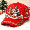 Christmas3D Printed Baseball Cap Santa Claus Autumn and Winter Men's and Women's Holiday Atmosphere Gift Hat