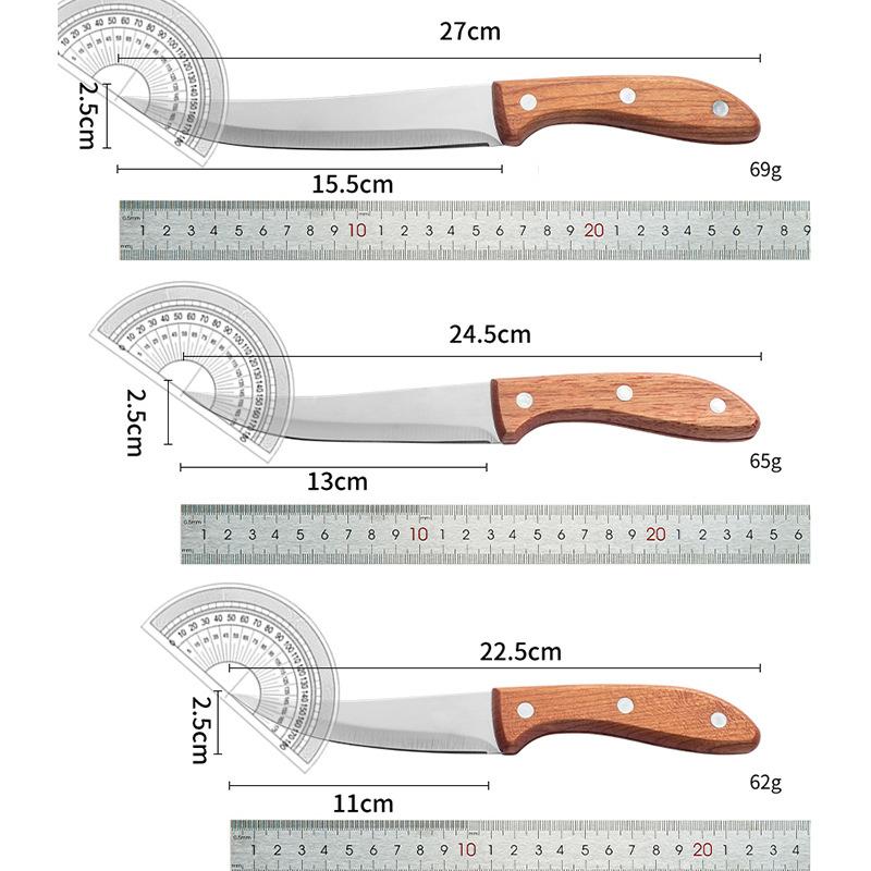 Nerezový vykosťovací nůž Mongolský nůž Nůž na maso Řeznický nůž Nůž na ovoce Nůž Kráječ Nůž